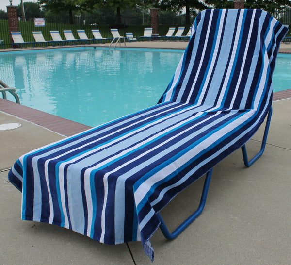 90" Extra Long Striped Towel