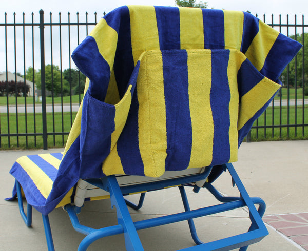 90" Extra Long Striped Towel