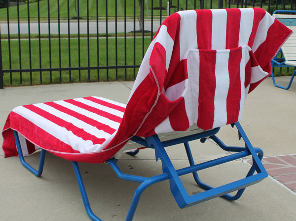 90" Extra Long Striped Towel